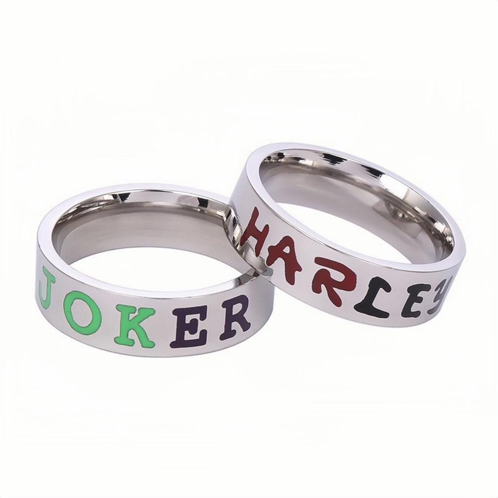 bimg_102_0 Personalized Joker And Harley Couple Rings In Titanium