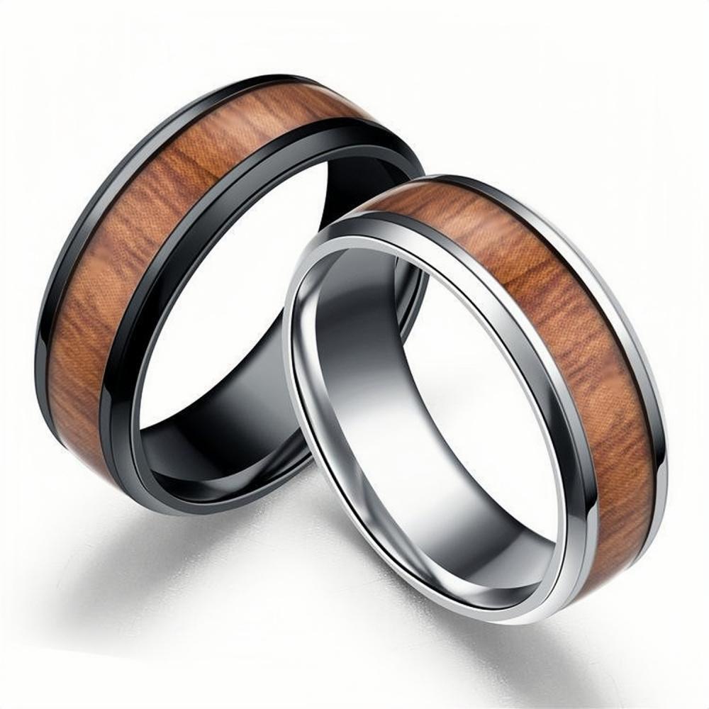 bimg_103_0 Personalized Wooden Rings For Couples In Titanium