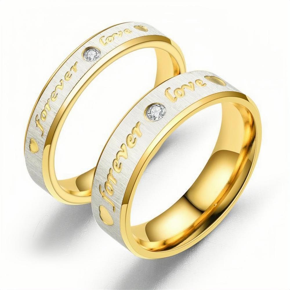bimg_104_0 Unique Forever Love Promise Rings For Couples In Titanium