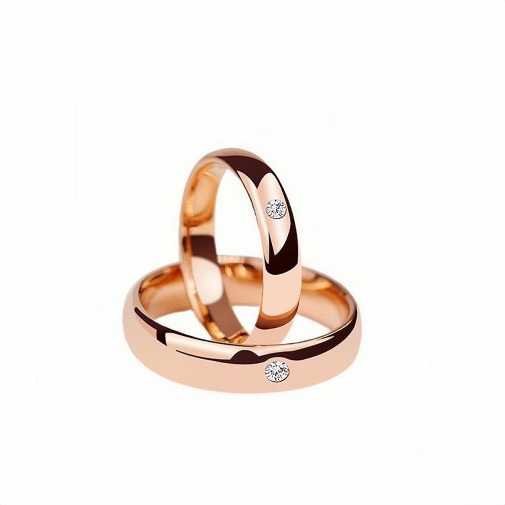 Engravable Simple Matching Ring Sets For Couples In Tungsten
