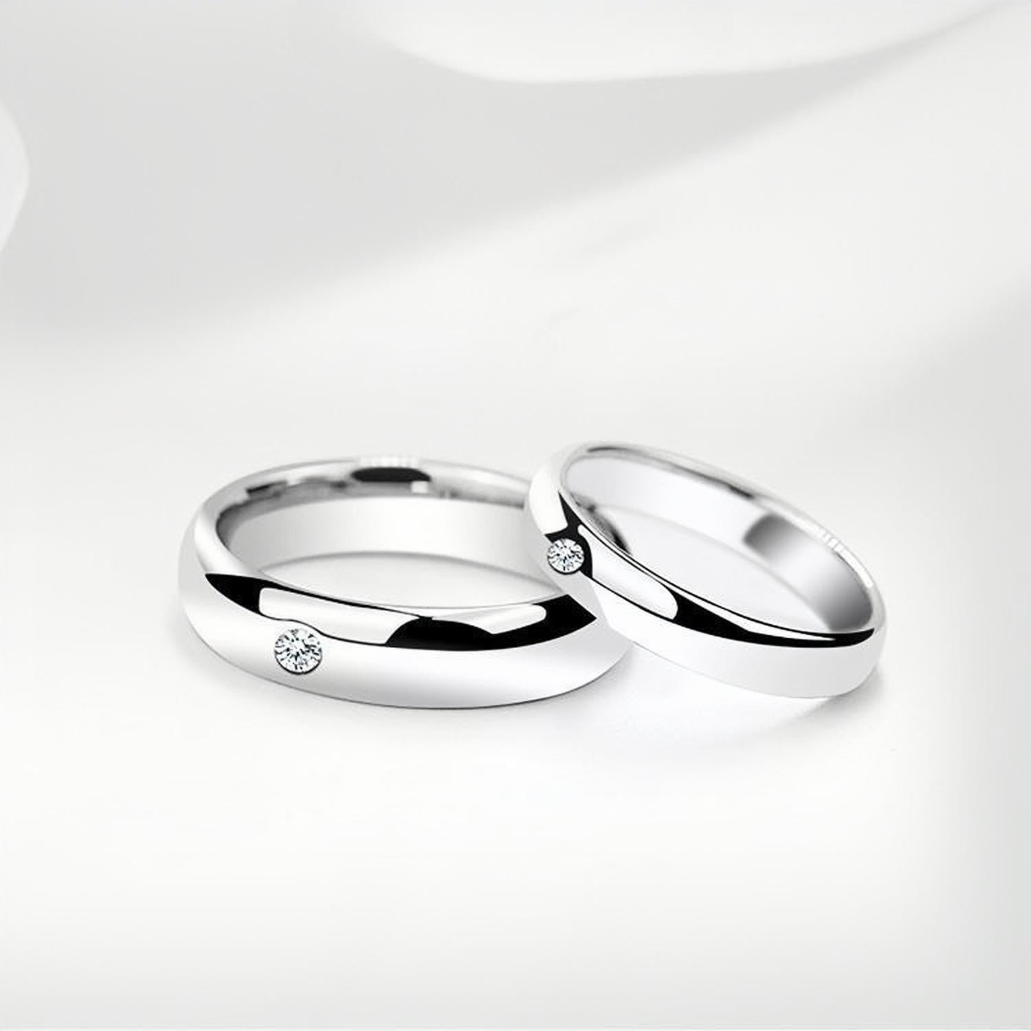 bimg_128_1 Engravable Simple Matching Ring Sets For Couples In Tungsten