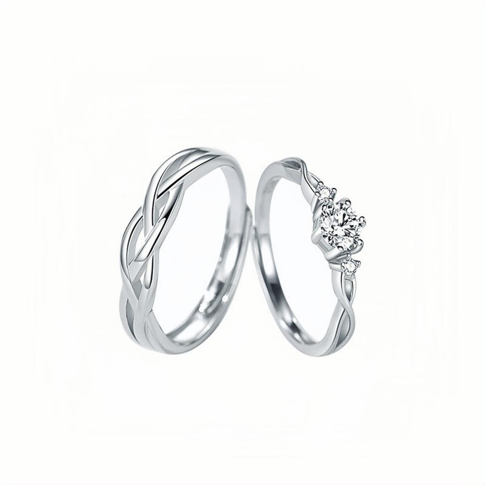 bimg_141_0 Unique Adjustable Infinity Knot Promise Ring For Couples In Sterling Silver