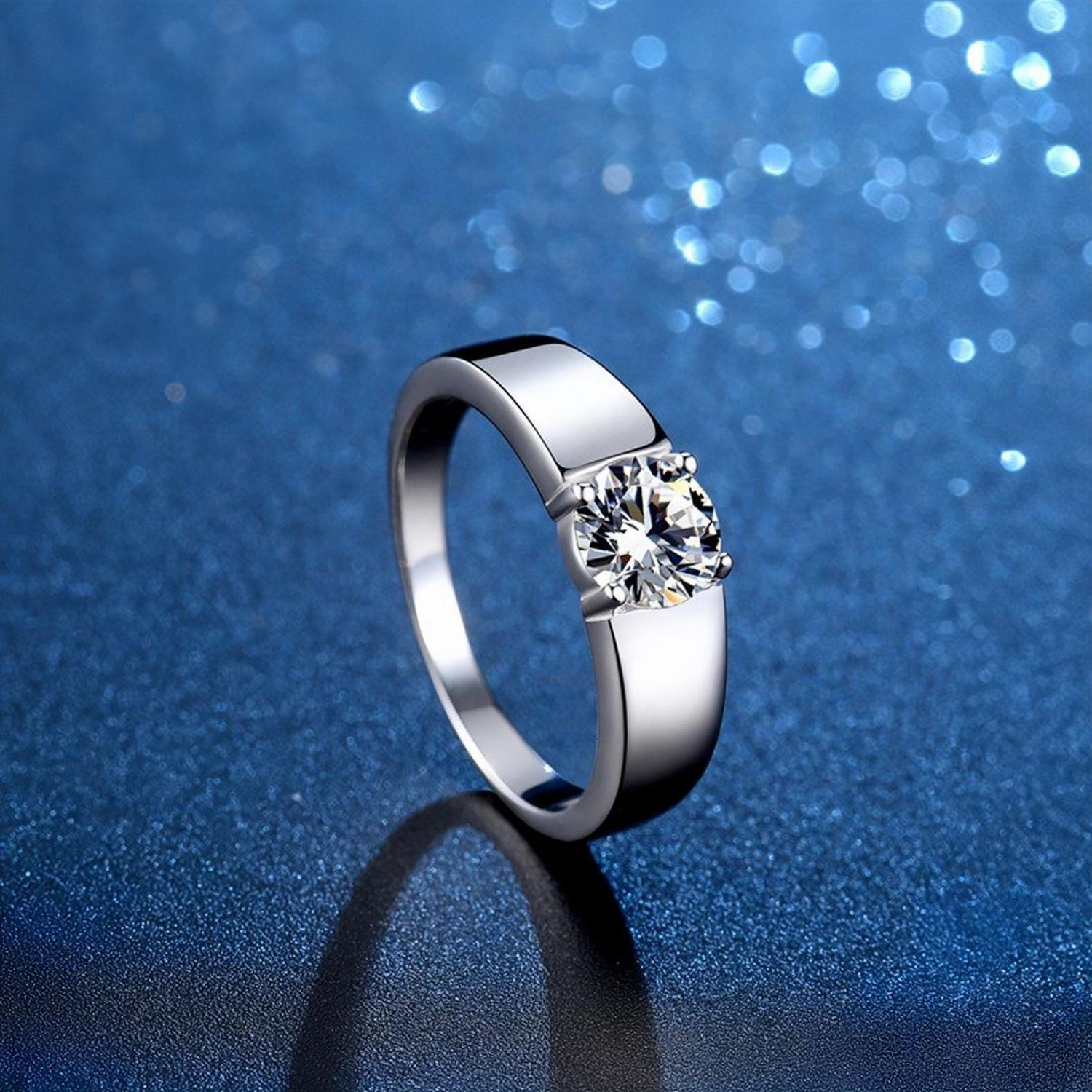 bimg_148_1 Engravable Heart Moissanite Promise Rings For Couples In Sterling Silver