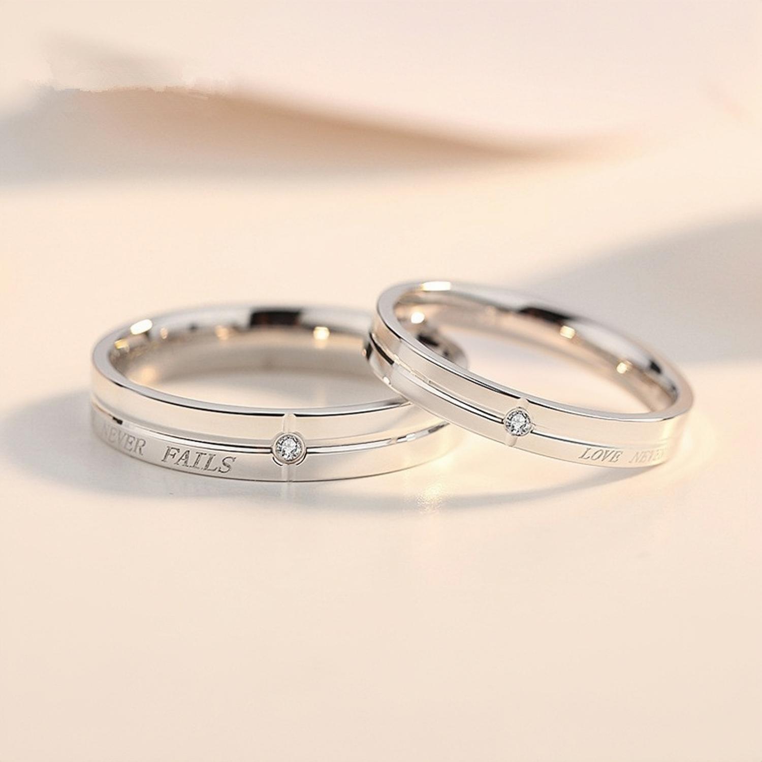 bimg_152_1 Unique Love Never Fails Promise Rings For Couples In Sterling Silver