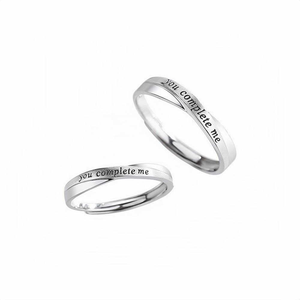 bimg_181_0 Adjustable You Complete Me Infinity Promise Rings Sets In Sterling Silver