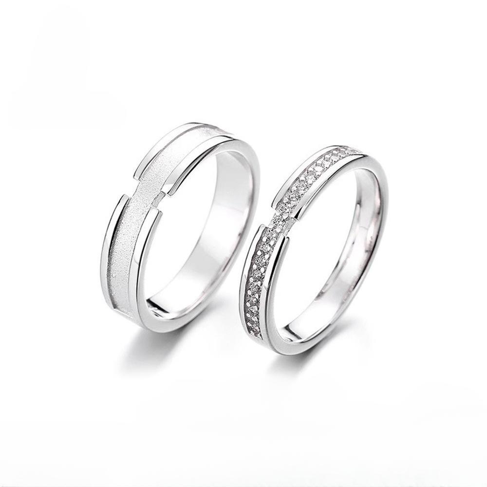 bimg_186_0 Adjustable Unique Love Promise Rings Sets In Sterling Silver