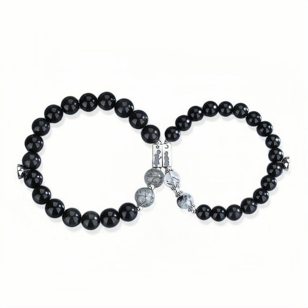 Unique Miss You Day And Night Beaded Bracelets For Couples