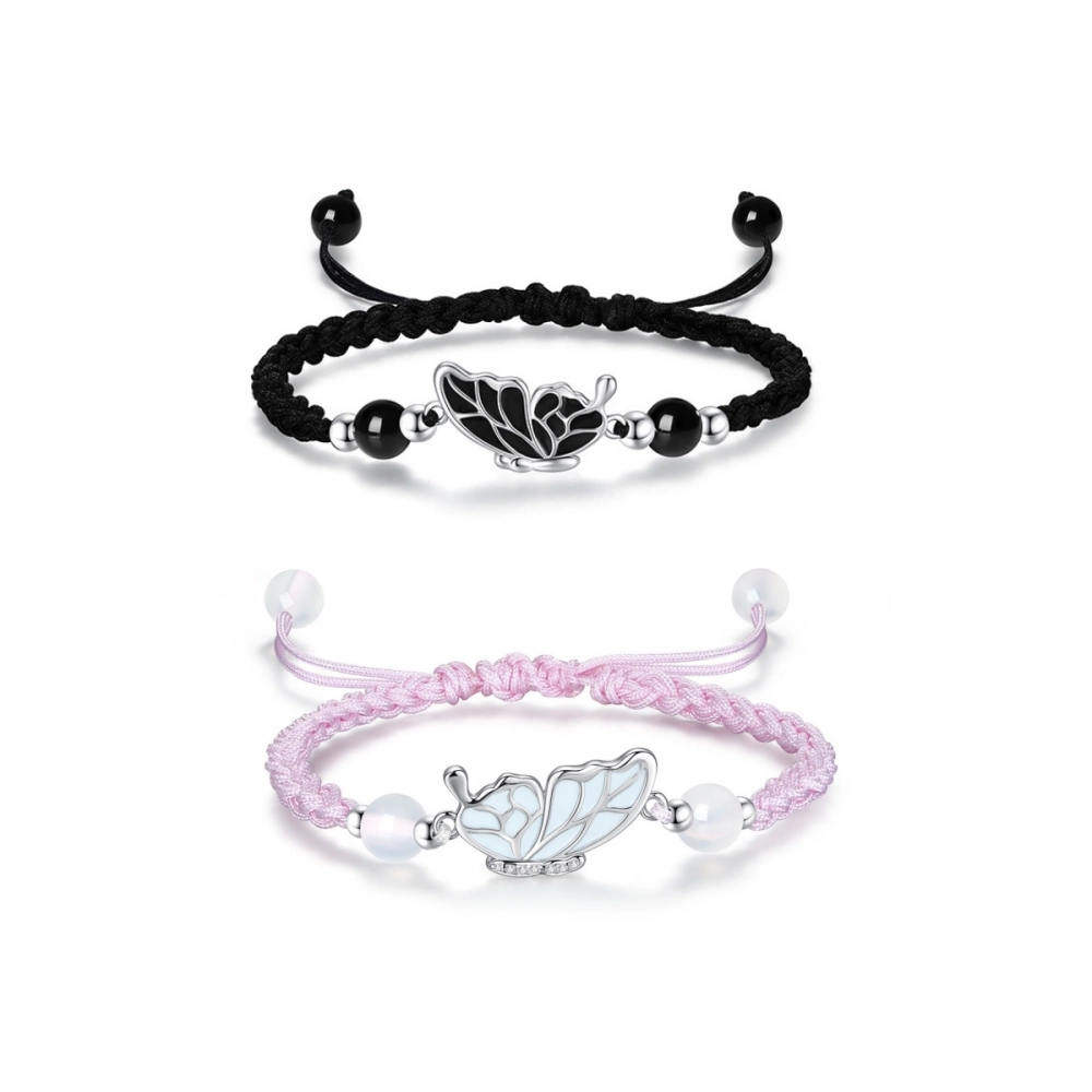bimg_223_0 Glow In The Dark Matching Butterfly Bracelets For Couples