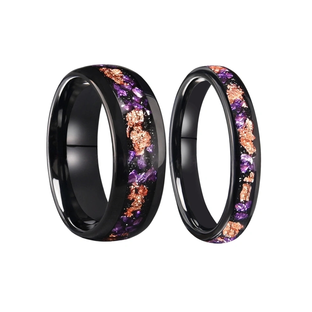 bimg_22_0 Engravable Amethyst Tungsten Wedding Rings For Couples