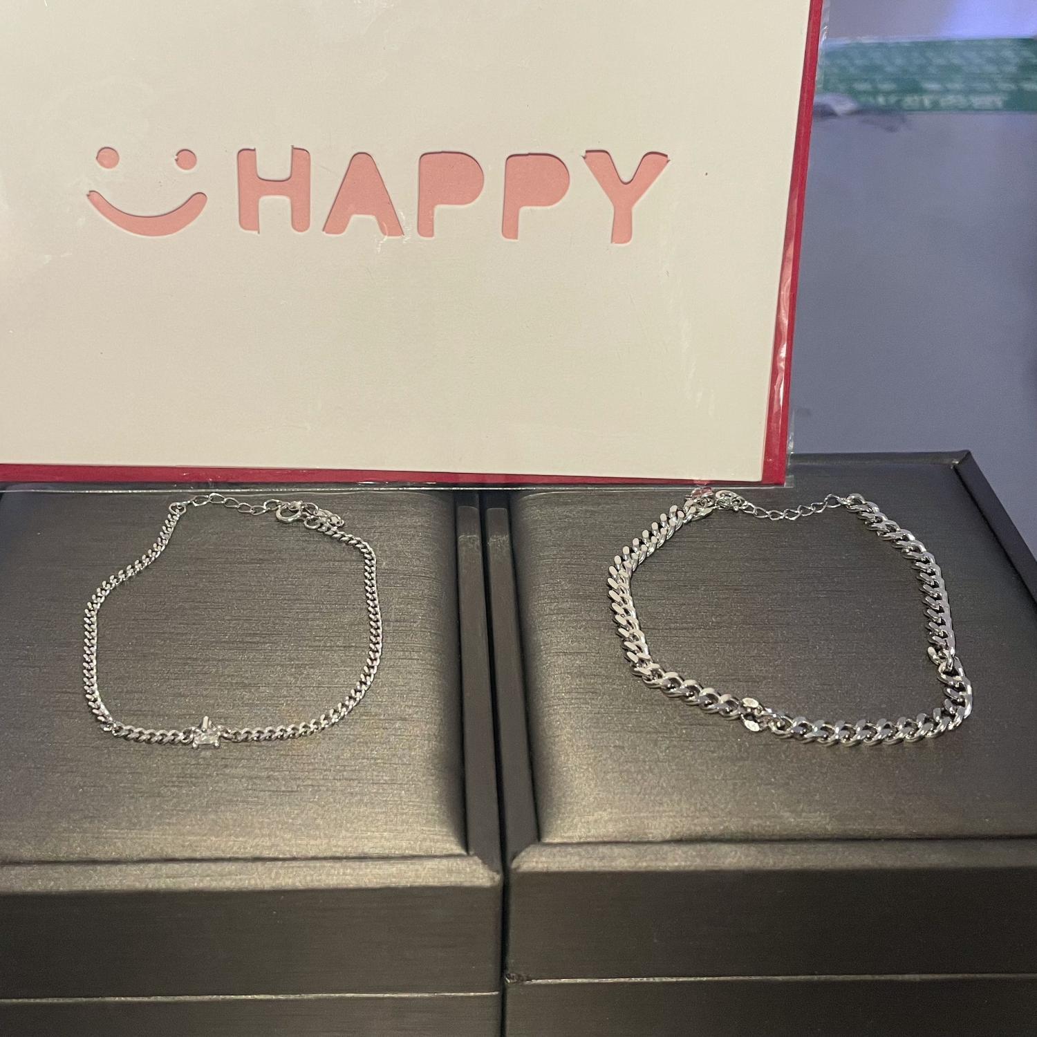 Unique Matching Cuban Chain Bracelets For Couples In Sterling Silver