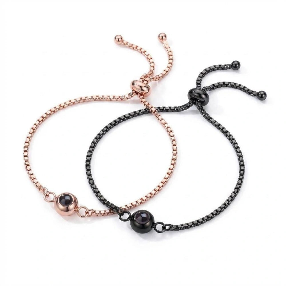 bimg_247_0 Personalized Matching Photo Projection Couple Chain Bracelets