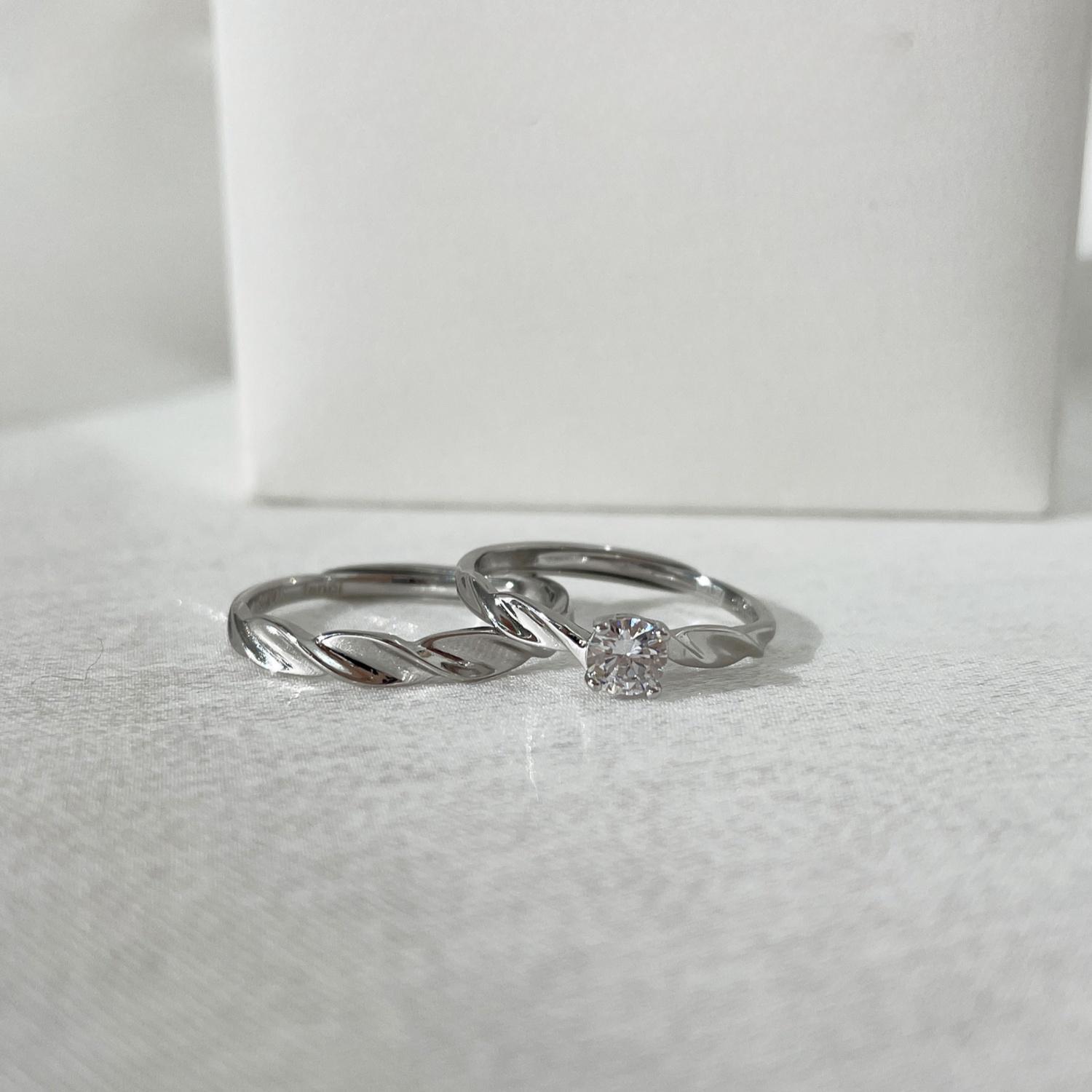 Adjustable Infinity Promise Rings Sets In Sterling Silver