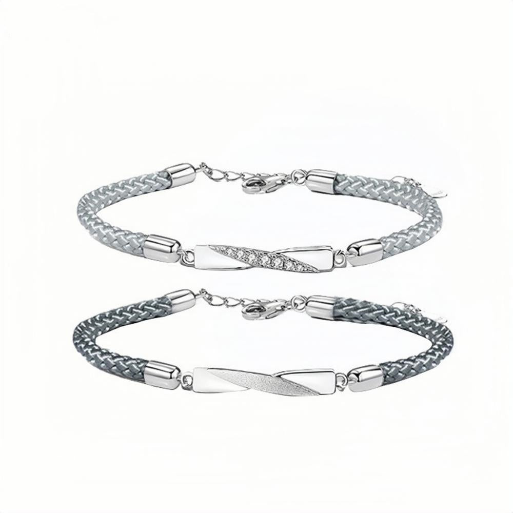 bimg_255_0 Engravable Infinity Charm Bracelets For Couples In Sterling Silver