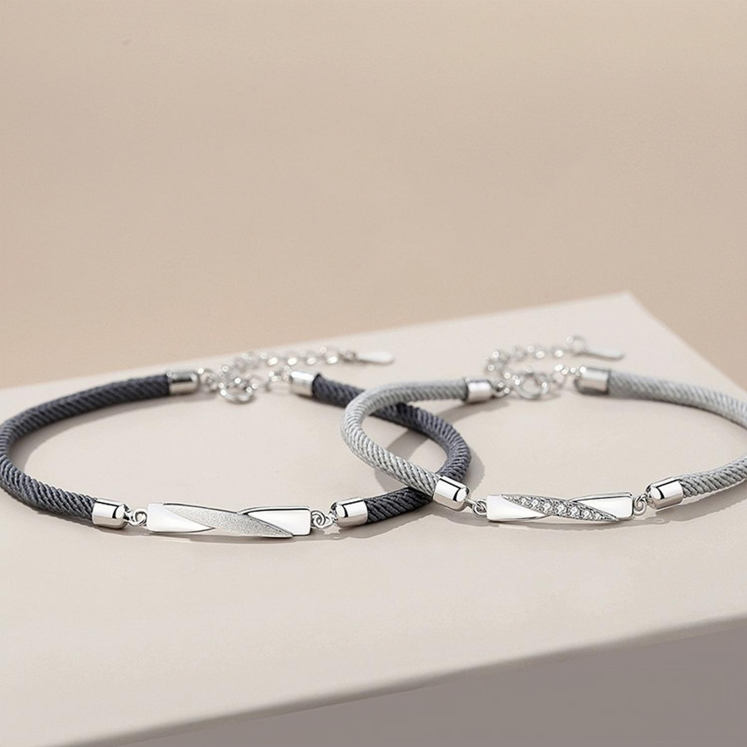 bimg_255_1 Engravable Infinity Charm Bracelets For Couples In Sterling Silver