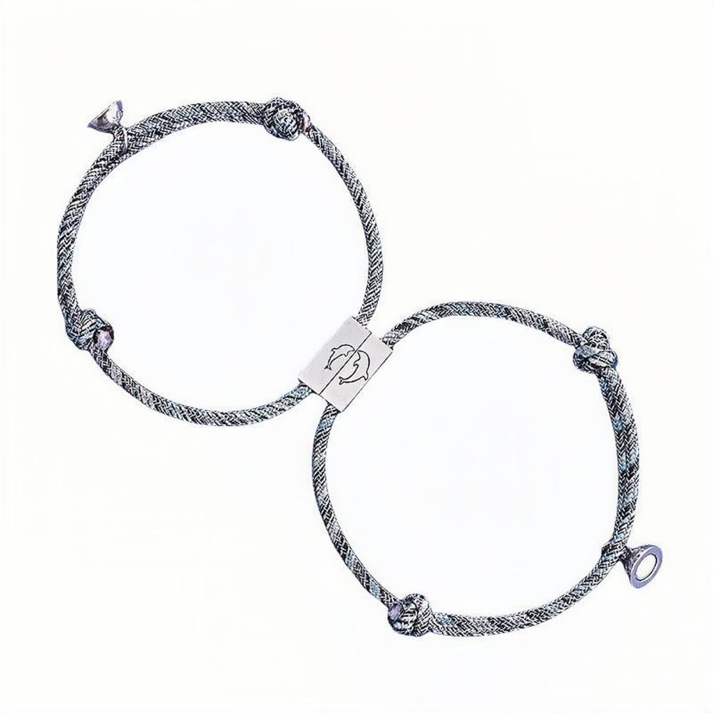 bimg_257_0 Engravable Cute Dolphin Matching Magnetic Bracelets For Couples
