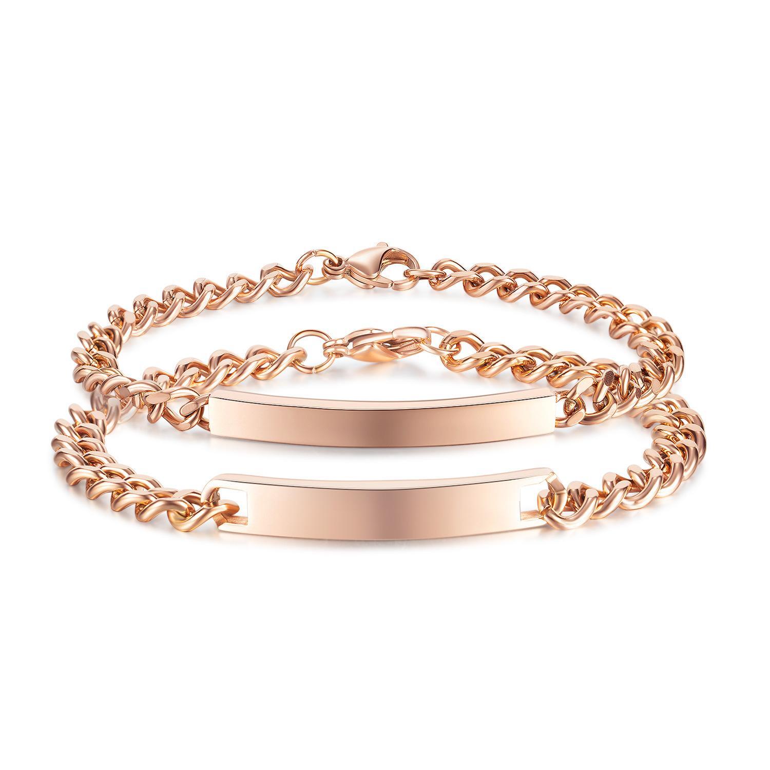 bimg_266_1 Engravable Simple Matching Bracelets For Couples In Titanium