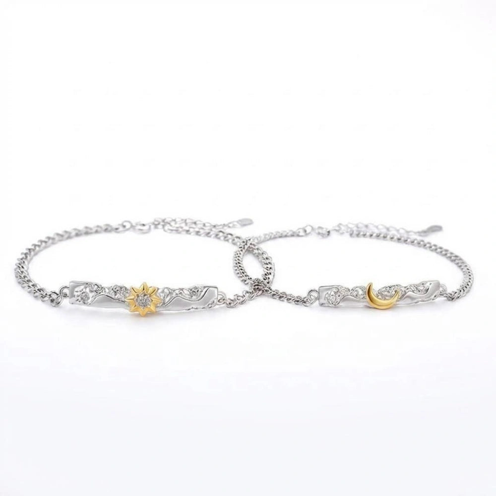 bimg_276_0 Sun And Moon Matching Charm Bracelets For Couples In Sterling Silver