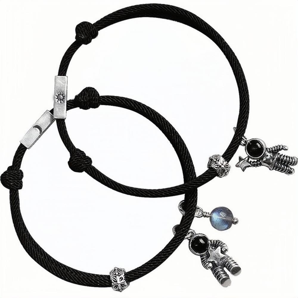 Cute Love You To The Moon And Back Matching Couple Bracelets
