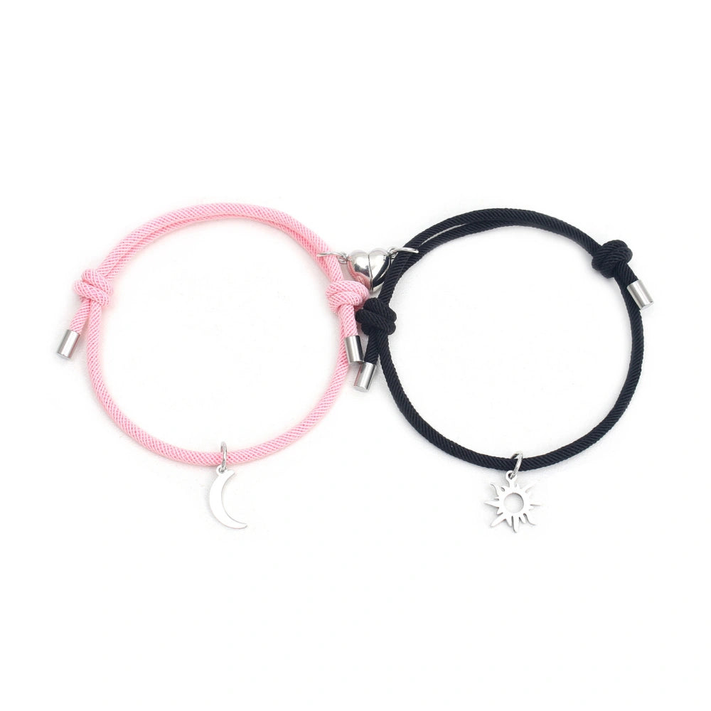 bimg_281_0 Sun And Moon Magnetic Heart Matching Bracelets For Couples