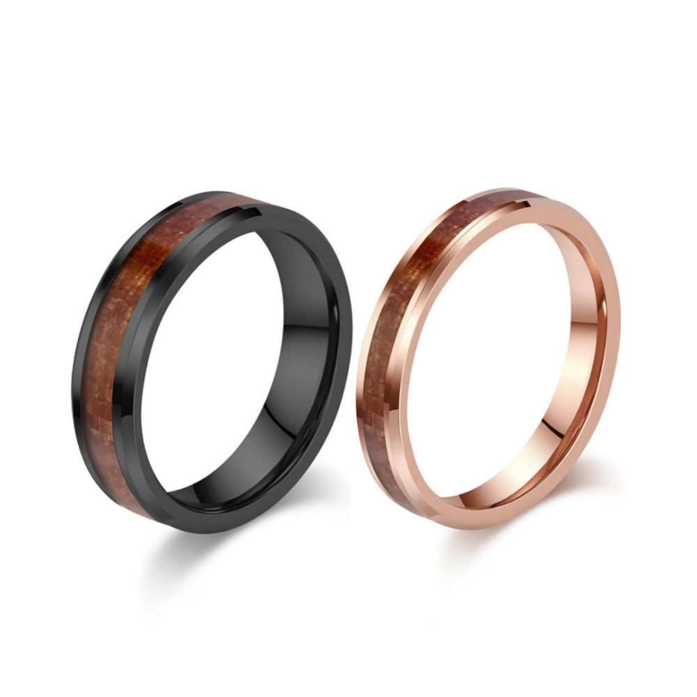 bimg_28_0 Engravable 6th Anniversary Tungsten Wooden Rings For Couples