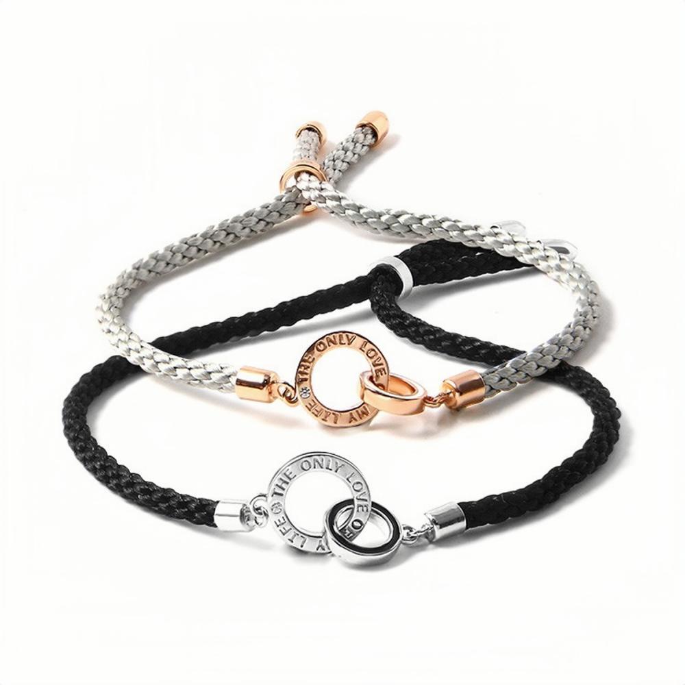 Unique The Only Love Of My Life Knot Bracelets For Couples