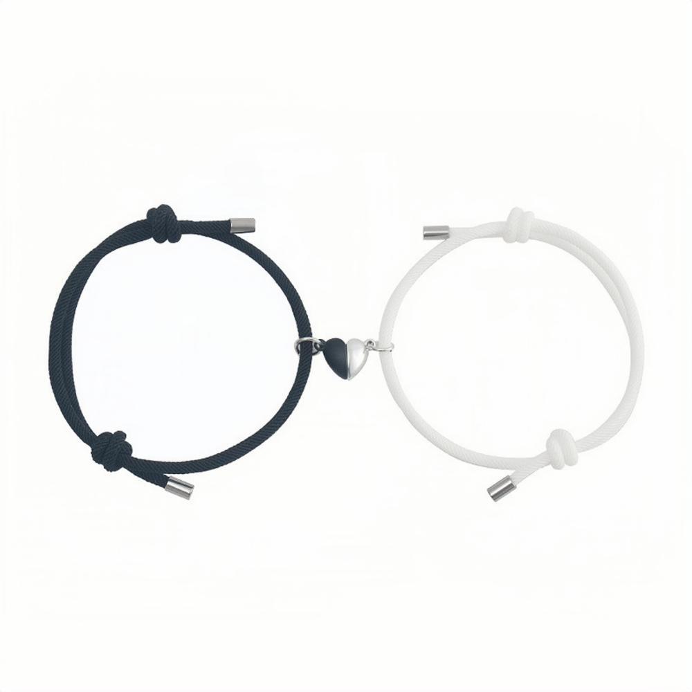 Unique Matching Heart Magnetic Bracelets For Couples