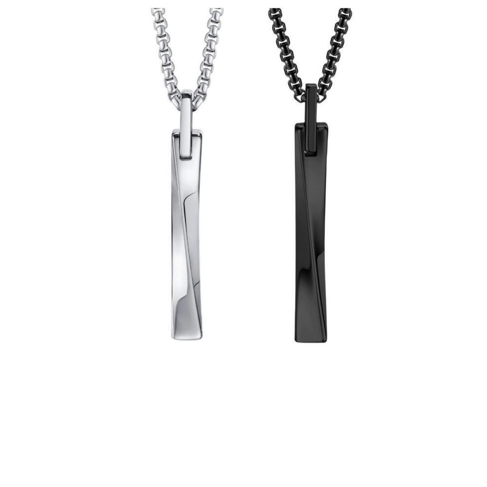 bimg_374_0 Engravable Matching Infinity Bar Necklace For Couples In Tungsten