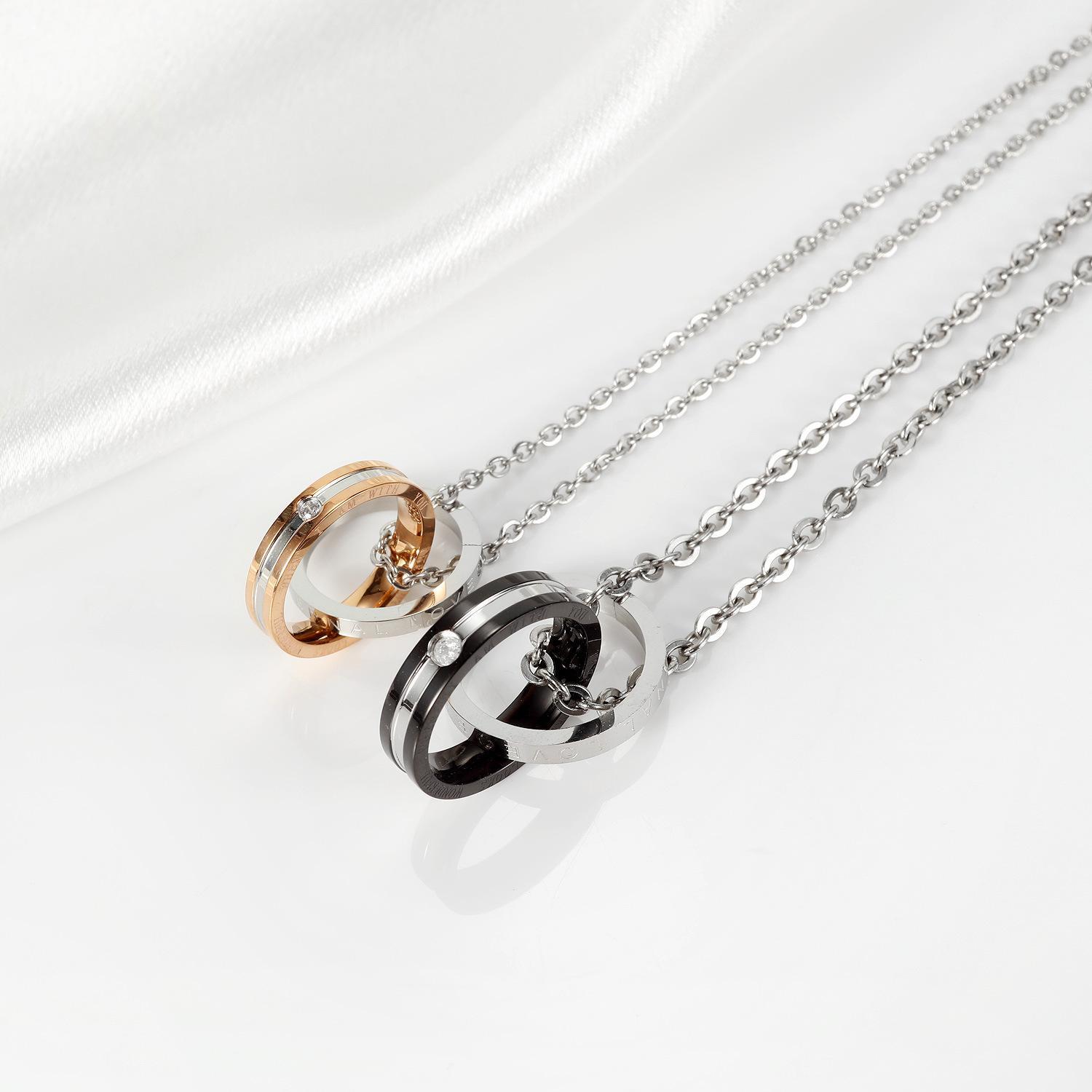 bimg_436_1 Unique Love Interlocking Ring Necklaces For Couples In Titanium