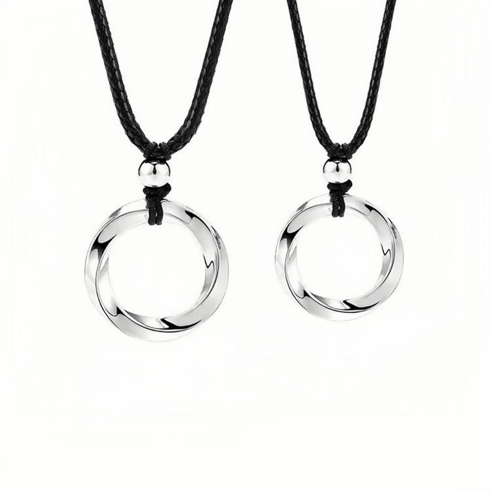 Unique Infinity Ring Necklaces For Couples In Sterling Silver