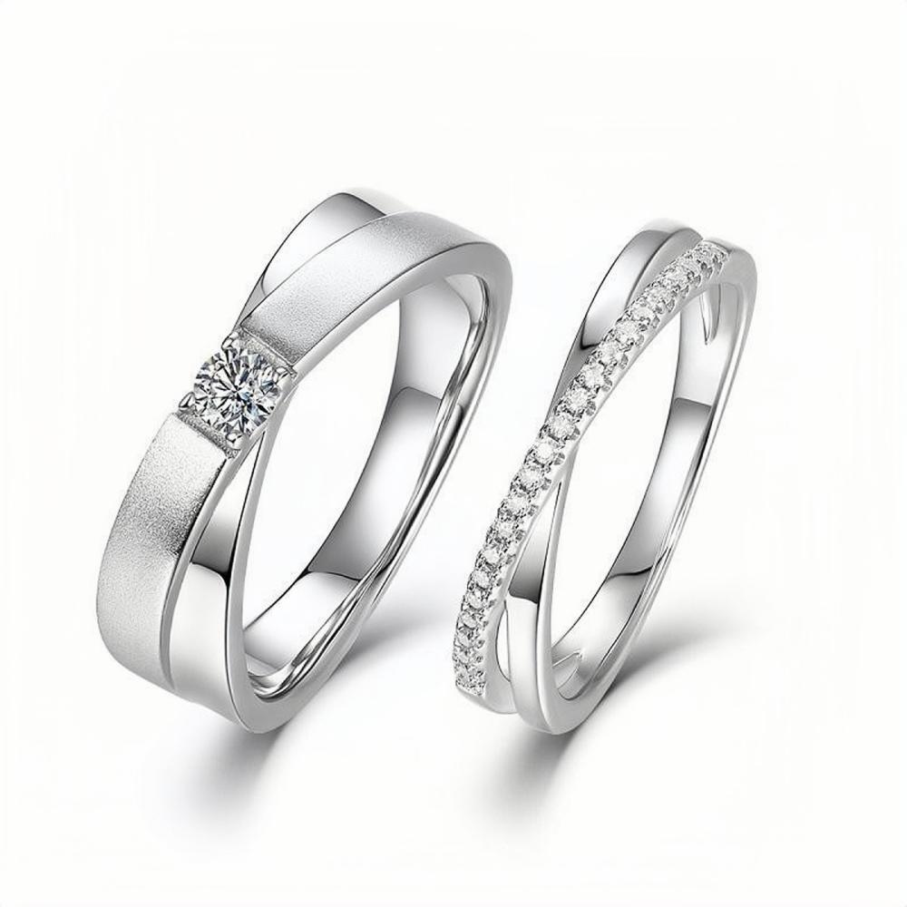 bimg_51_0 Unique Infinity Love Matching Promise Rings Sets In Sterling Silver