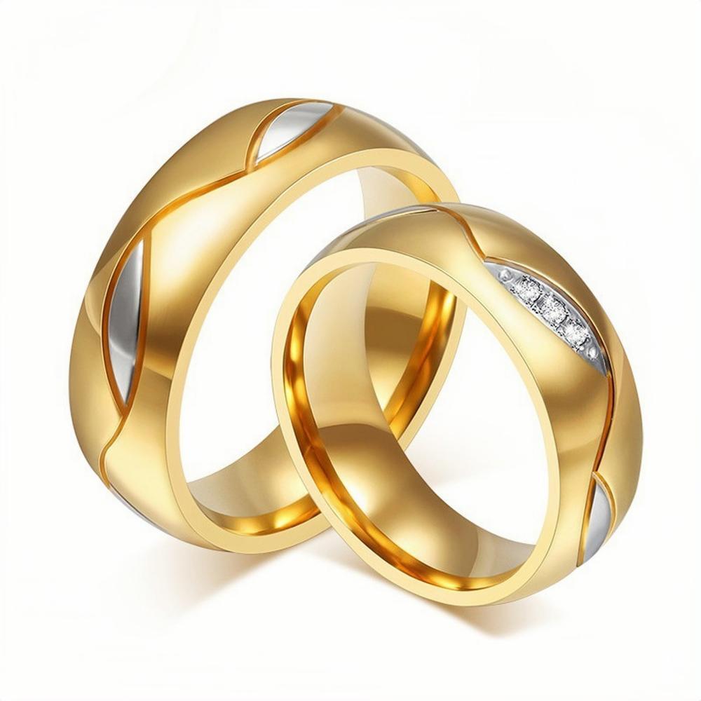 Engravable Simple Promise Ring For Couples In Titanium