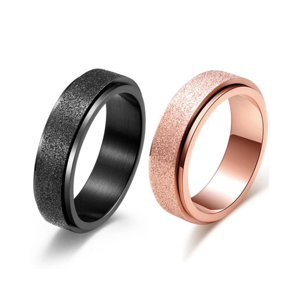 engravable-matching-titanium-spinner-frosted-couples-rings_1 Engravable Matching Titanium Spinner Frosted Couples Rings