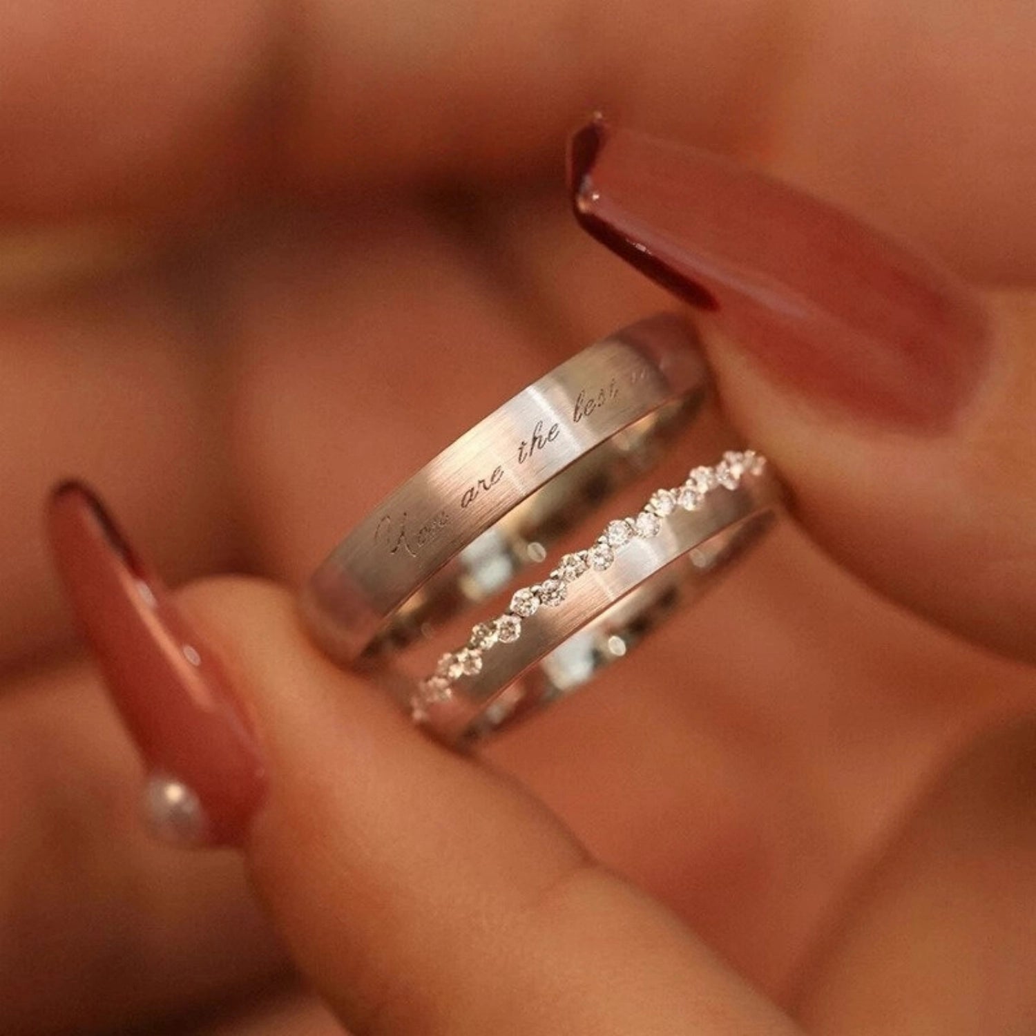 engravable-you-are-the-best-to-me-silver-promise-rings-for-couples_3 Engravable You Are The Best To Me Silver Promise Rings For Couples
