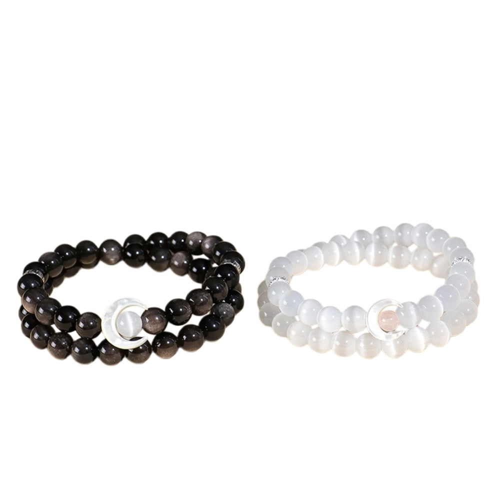 EterLove Sun & Moon Beaded Bracelets - Long Distance Couple Set